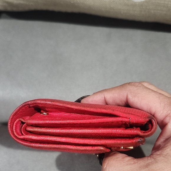 MCM Scarlet Red Leather Wallet - Picture 3 of 11